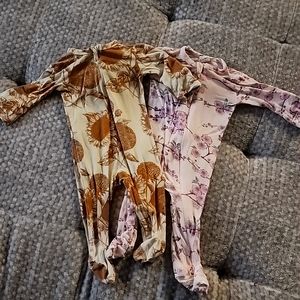 Kate Quinn Flower Zipper Footies bundle